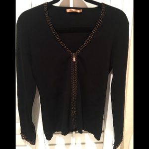Belldini V- cut, Zip Down Sweater  Size XL